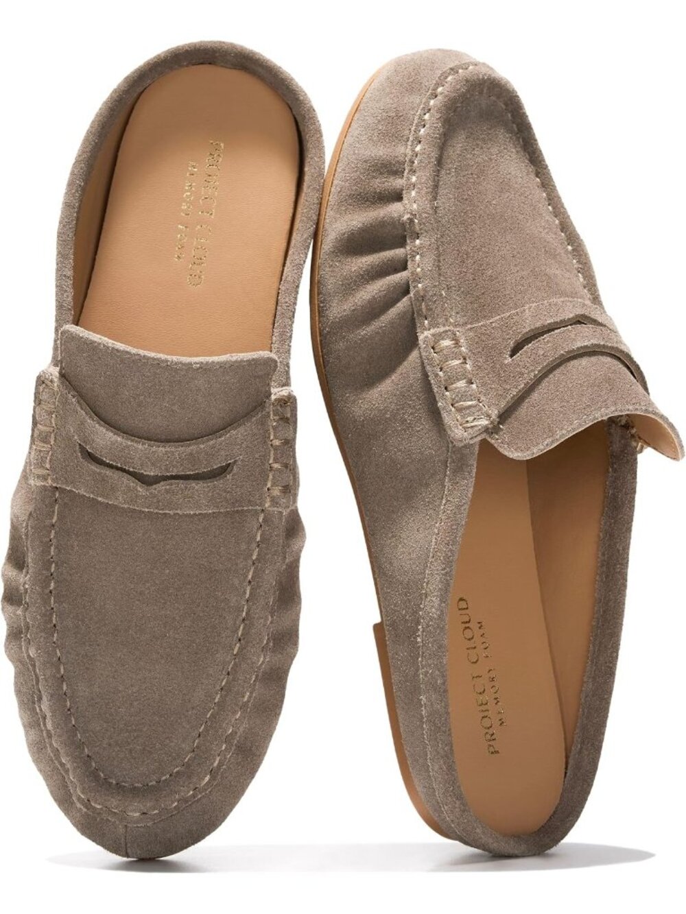🆕Women's Mocha Leather Penny Loafers Slip-ons Footwear Flats-Lightweight